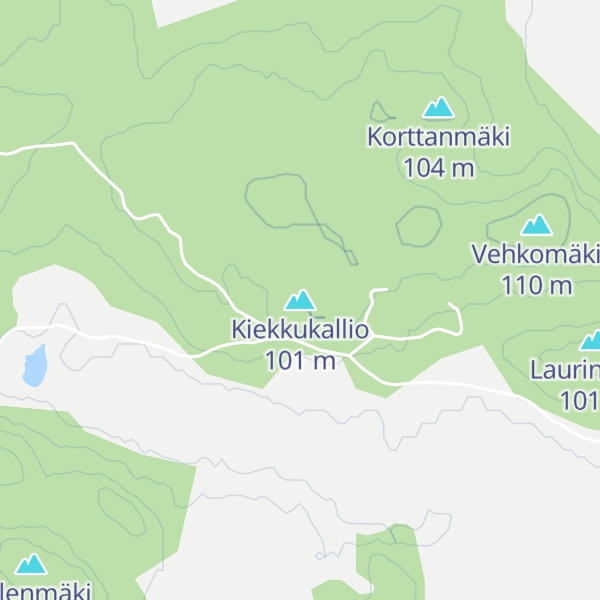 Map of Kiekkukallio