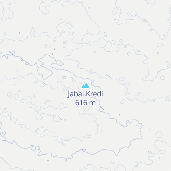 Map of Jabal Kredi