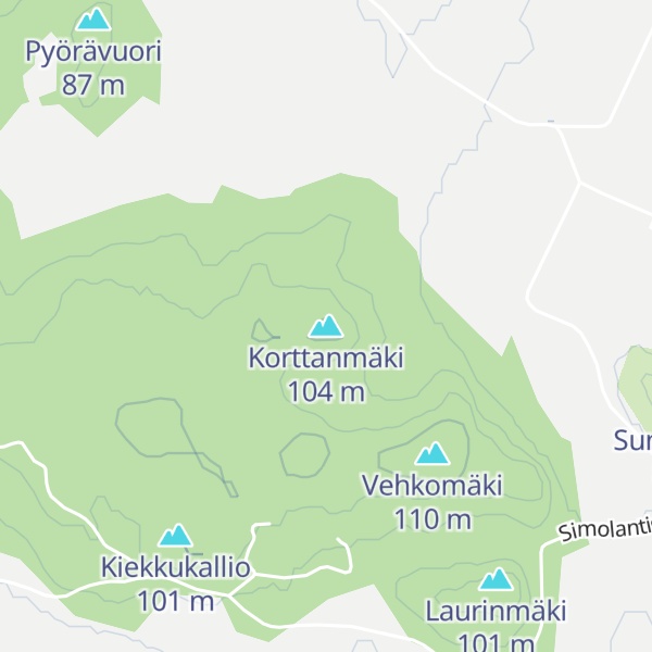 Map of Korttanmäki