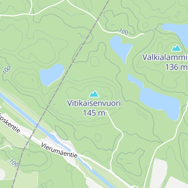 Map of Vitikaisenvuori