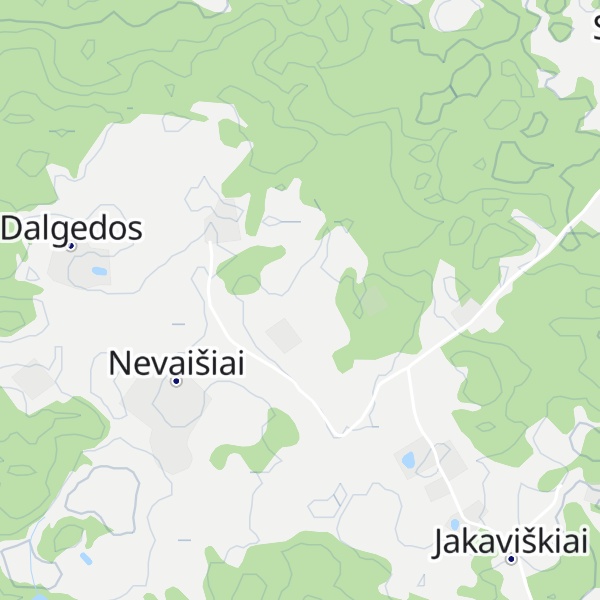 Map of Nevaišių kalnas