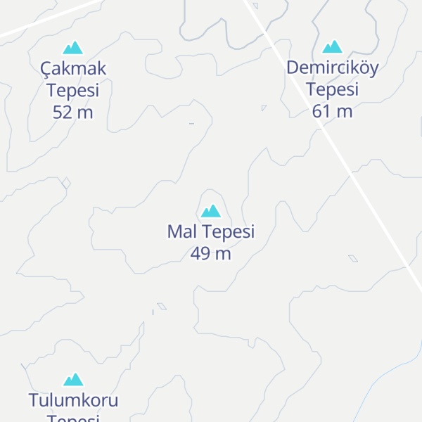 Map of Mal Tepesi