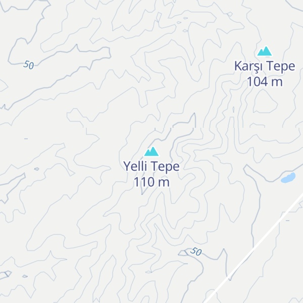 Map of Yelli Tepe