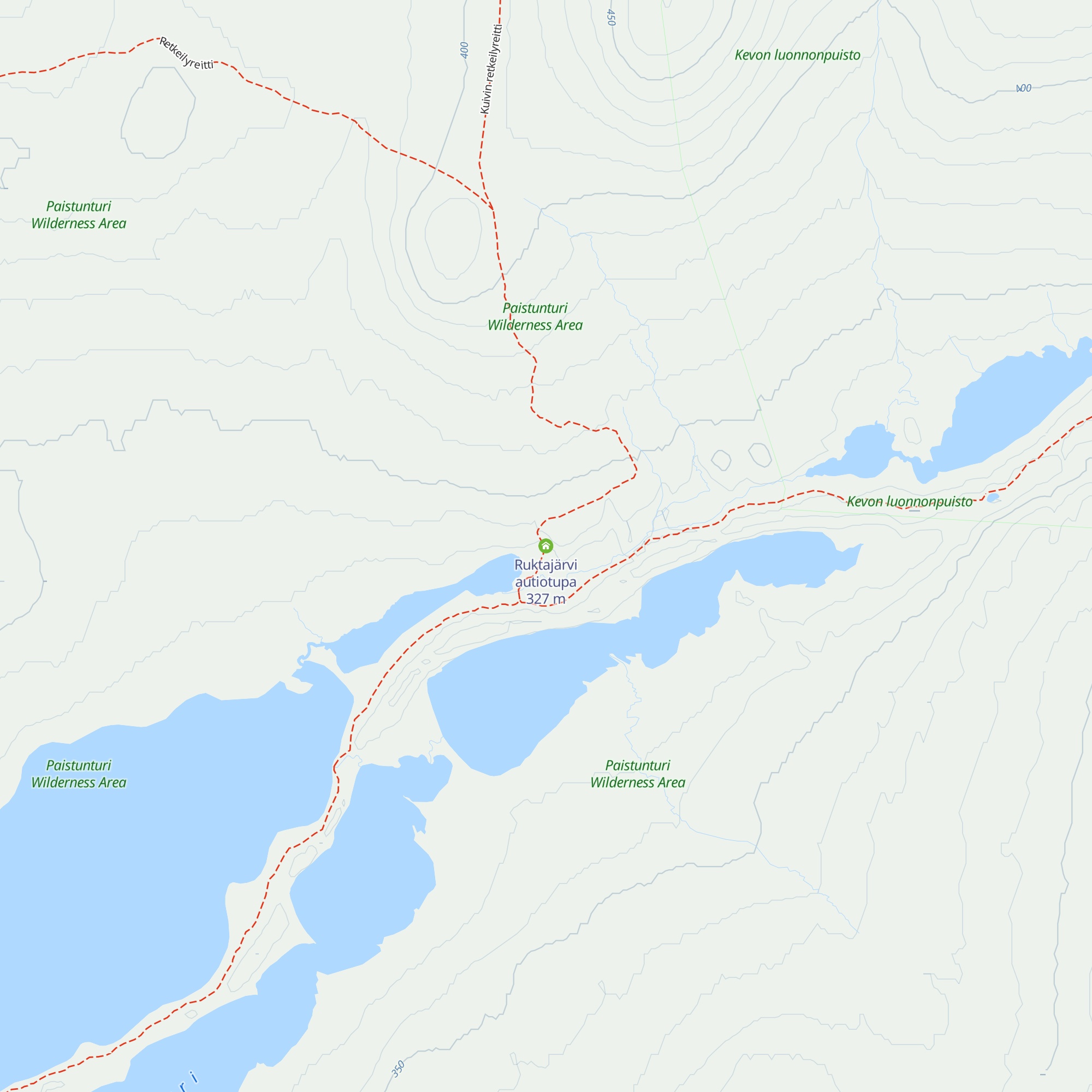 Ruktajärvi autiotupa map