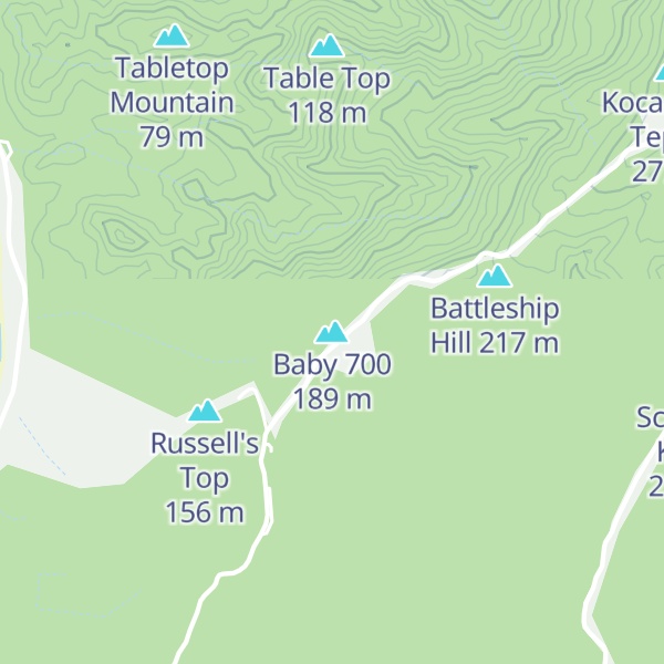 Map of Baby 700