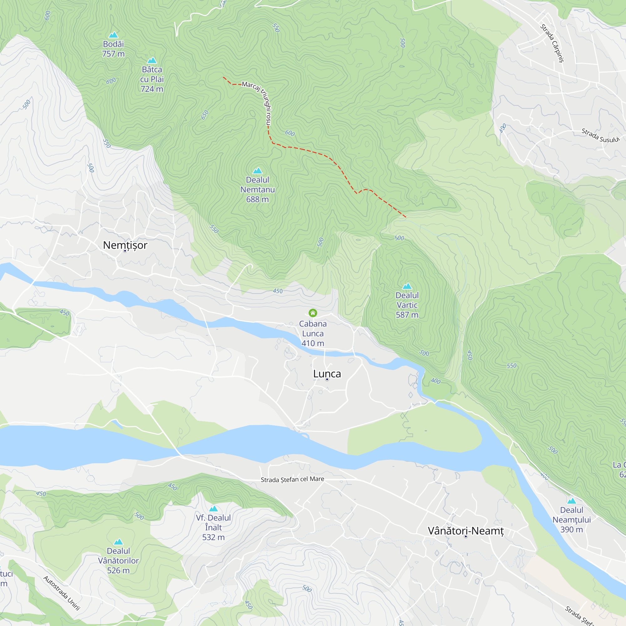 Cabana Lunca map