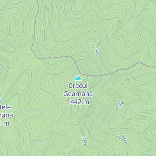 Map of Cracul Geamăna