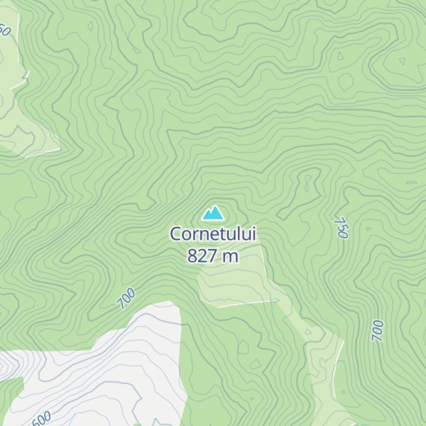 Map of Cornetului