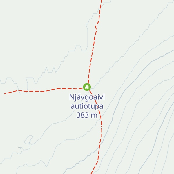 Map of Njávgoaivi autiotupa