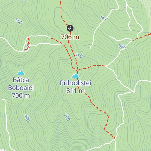 Map of Prihodiștei
