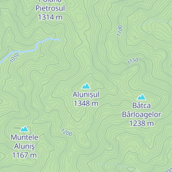 Map of Alunișul