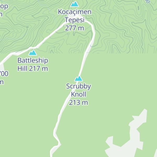 Map of Scrubby Knoll