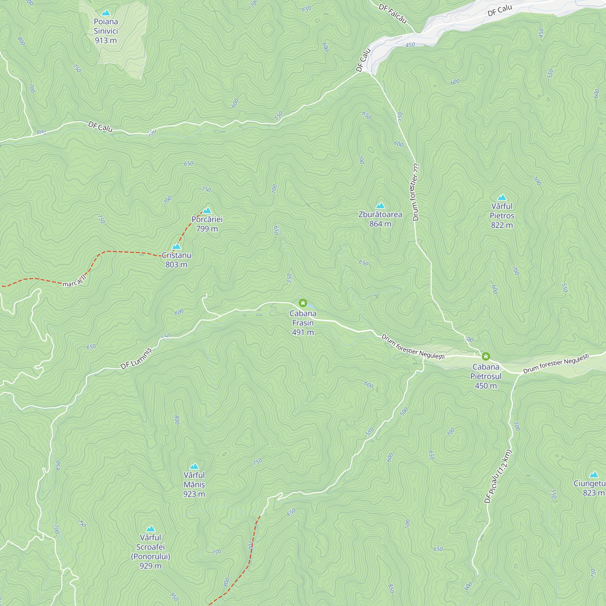 Cabana Frasin map