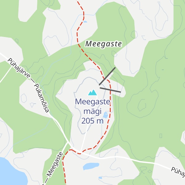 Map of Meegaste mägi