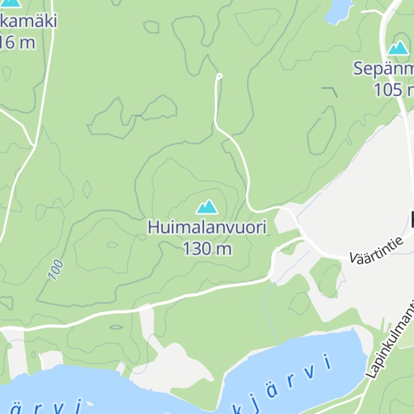 Map of Huimalanvuori