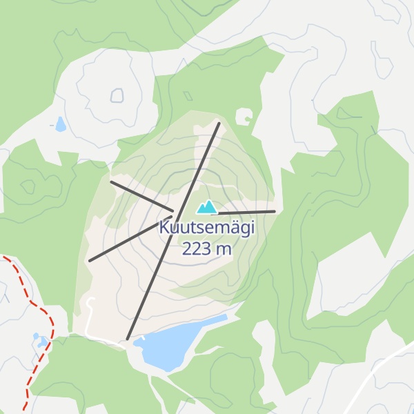 Map of Kuutsemägi