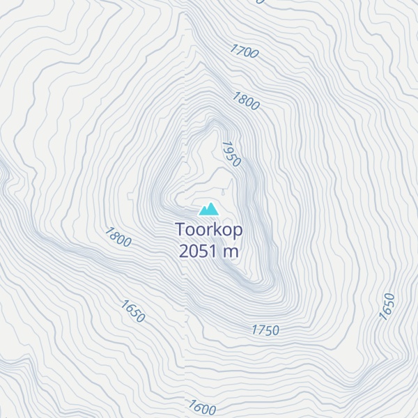 Map of Toorkop
