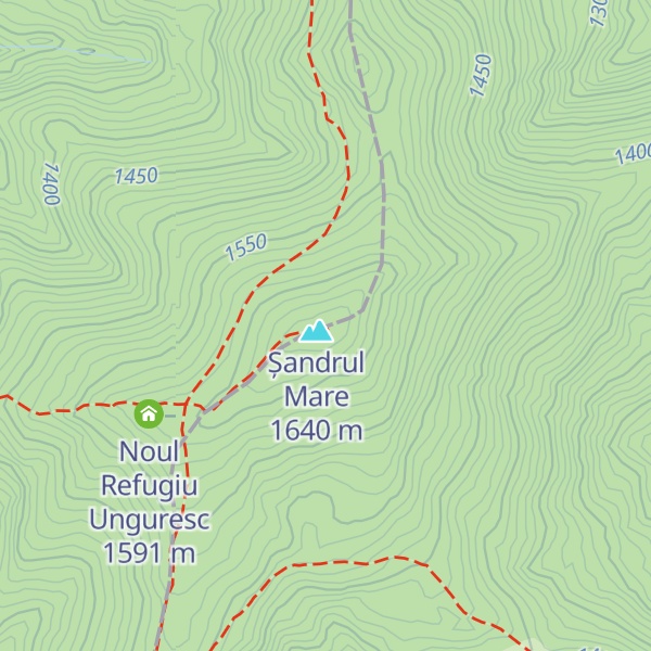 Map of Refugiul Vârful Șandru Mare
