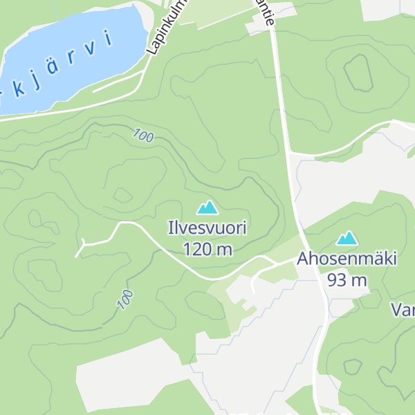 Map of Ilvesvuori