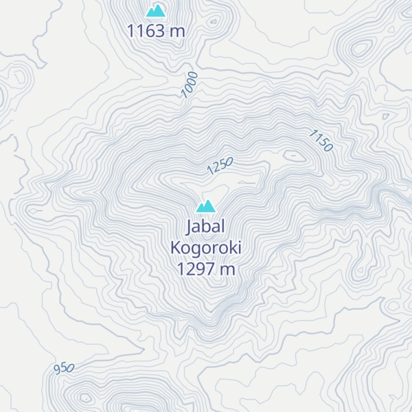 Map of Jabal Kogoroki