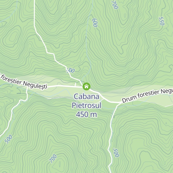 Map of Cabana Pietrosul