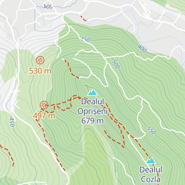 Map of Dealul Oprișeni