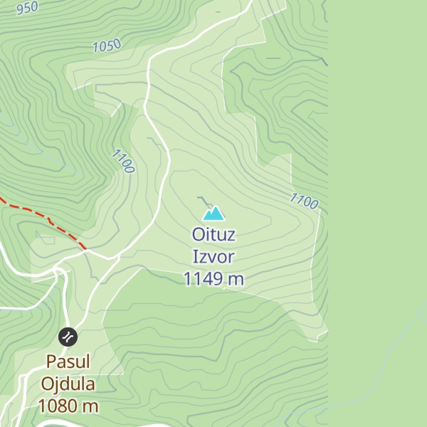 Map of Oituz Izvor