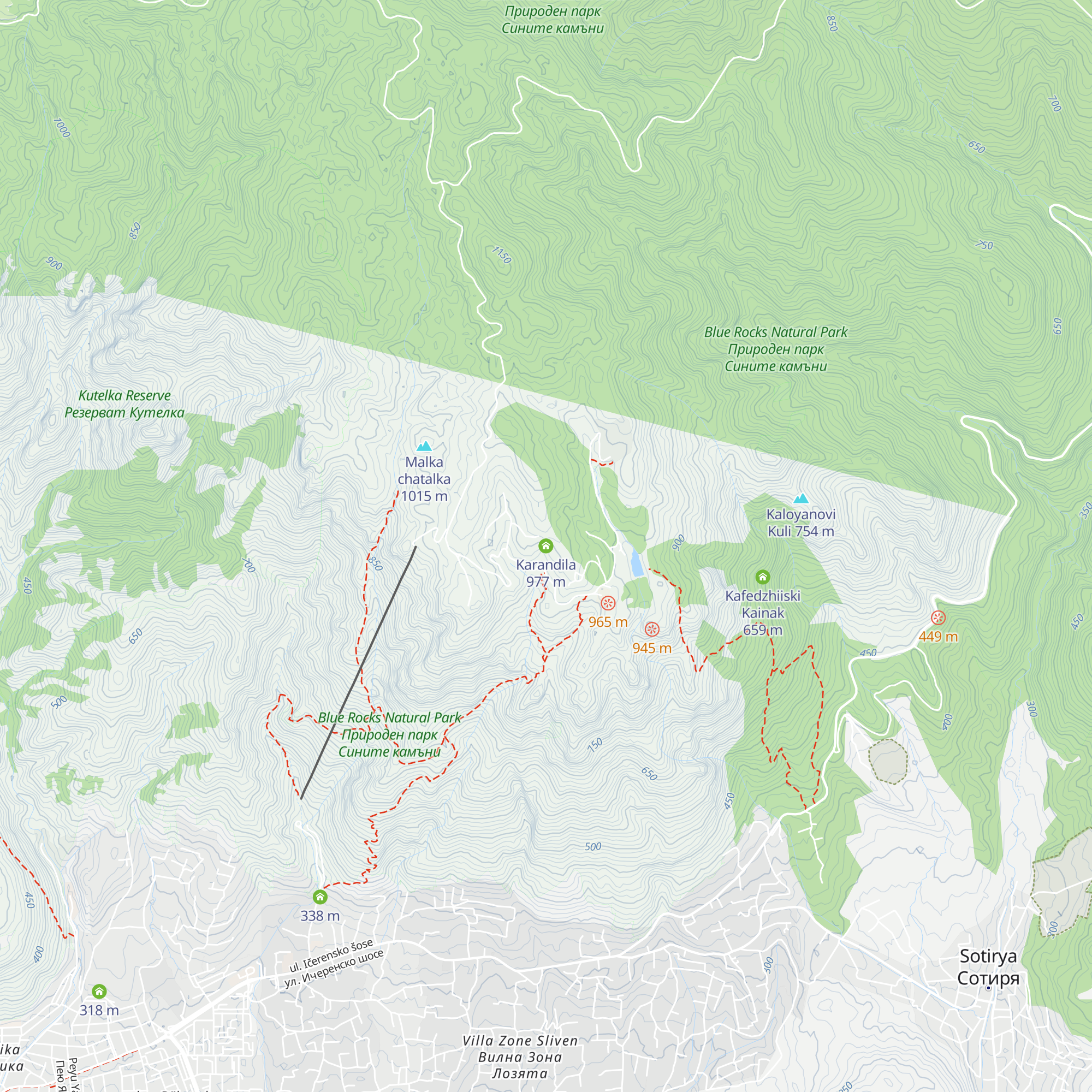 Karandila map