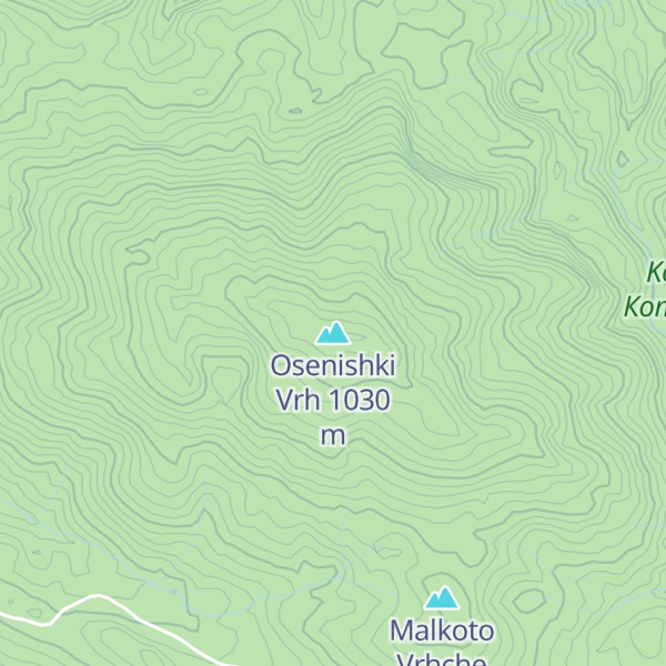 Map of Osenishki Vrh