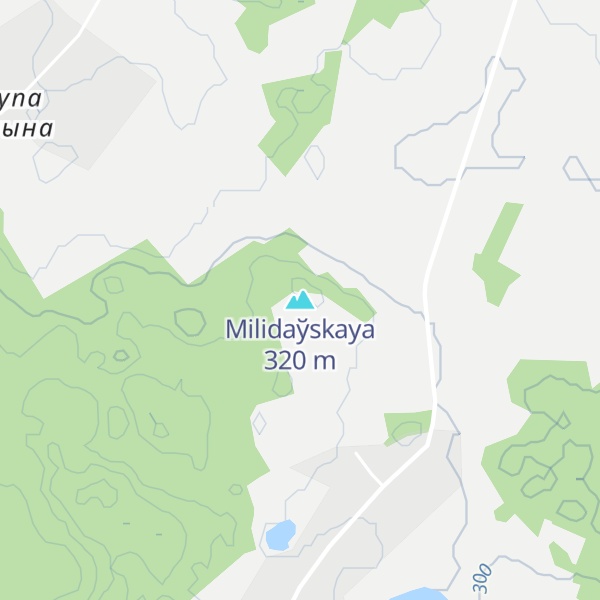 Map of Milidaўskaya