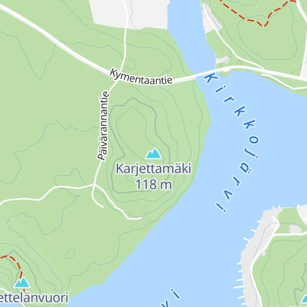 Map of Karjettamäki