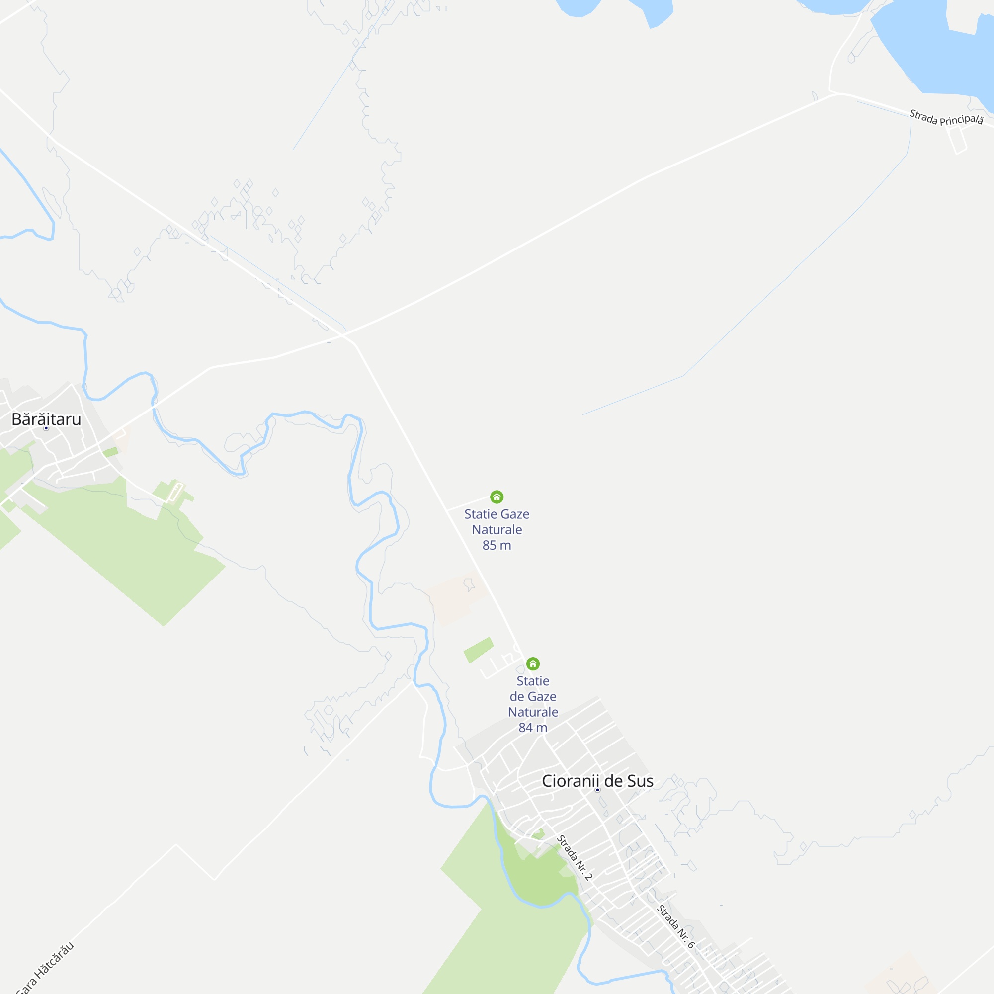 Statie Gaze Naturale map