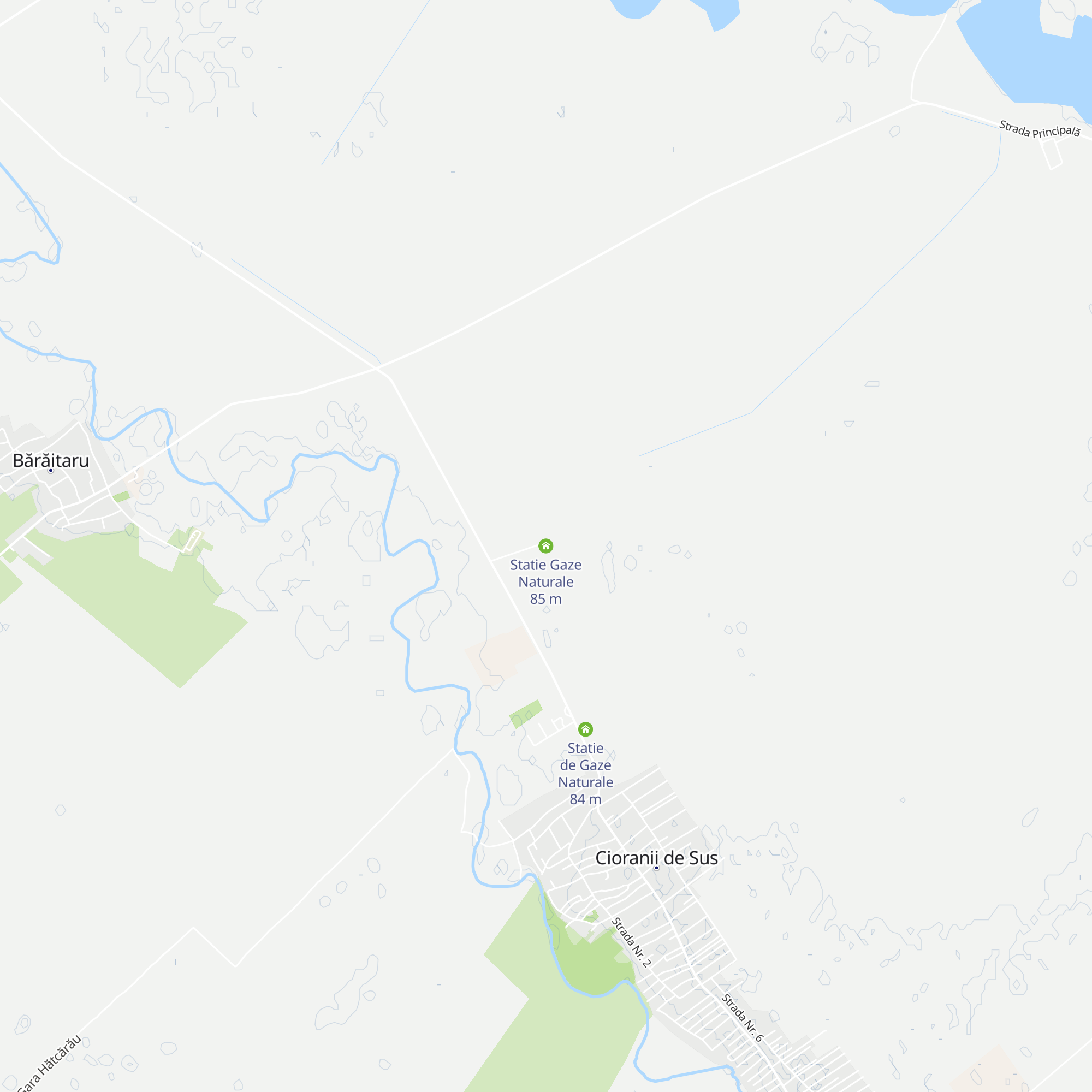 Statie Gaze Naturale map