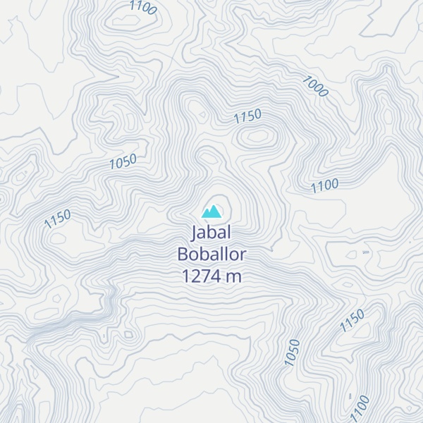Map of Jabal Boballor