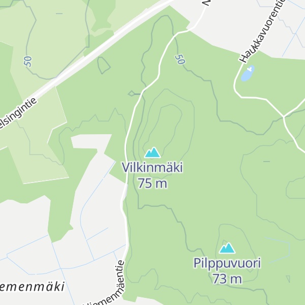 Map of Vilkinmäki