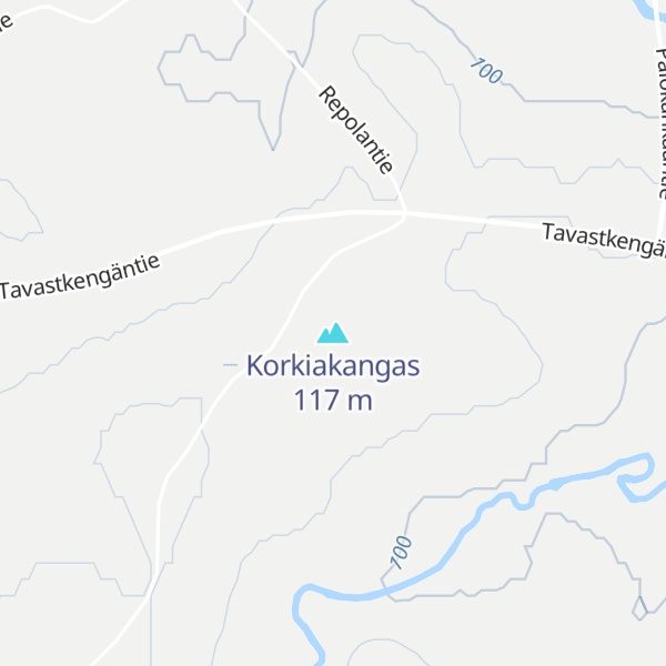Map of Korkiakangas