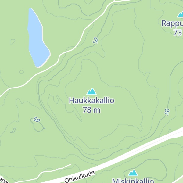 Map of Haukkakallio