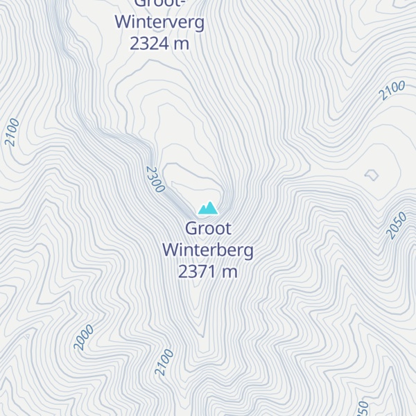 Map of Groot Winterberg