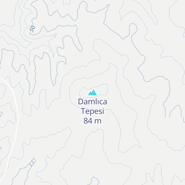 Map of Damlıca Tepesi