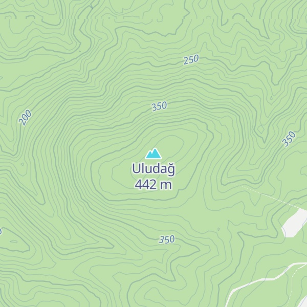 Map of Uludağ