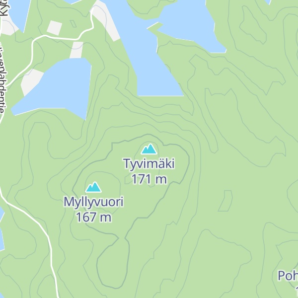 Map of Tyvimäki