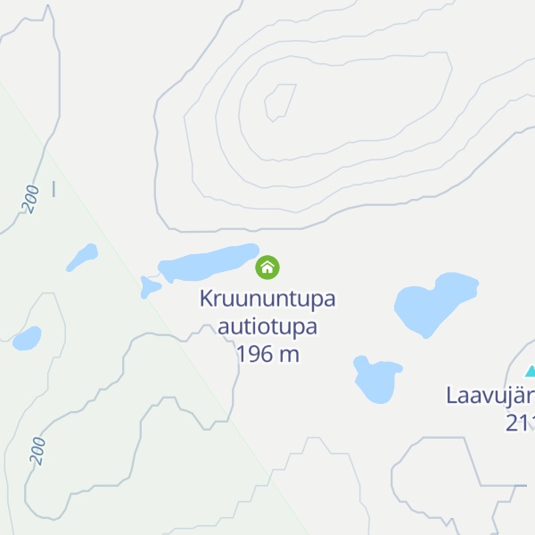 Map of Kruununtupa autiotupa