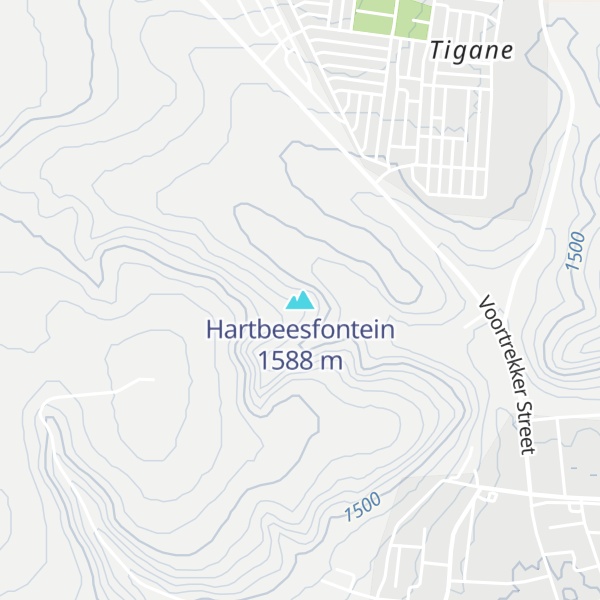 Map of Hartbeesfontein