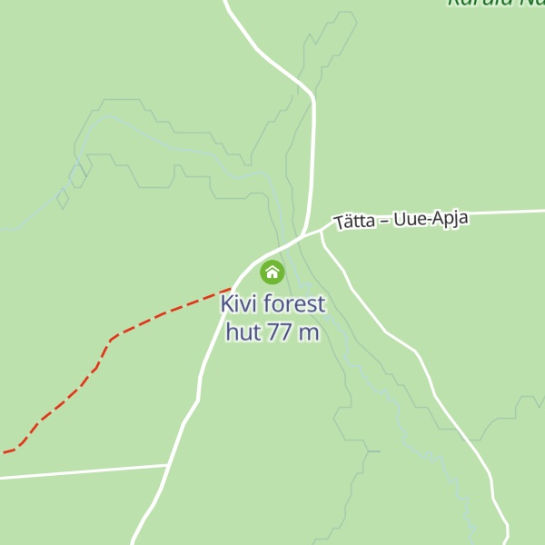 Map of Kivi forest hut