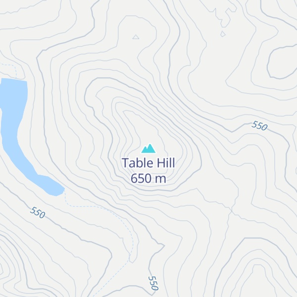 Map of Table Hill