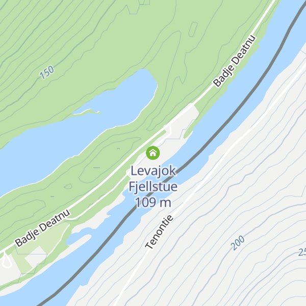 Map of Levajok Fjellstue