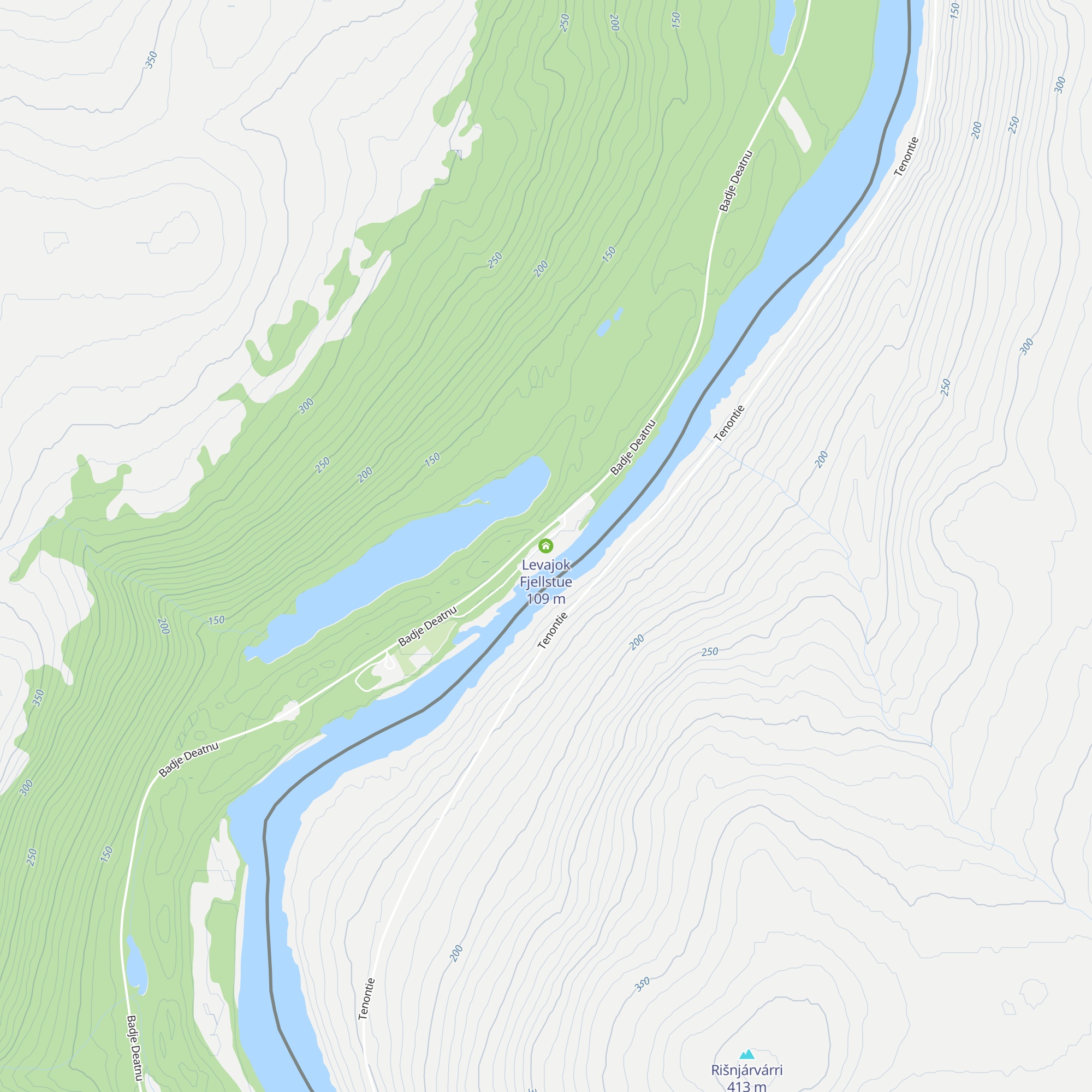 Levajok Fjellstue map