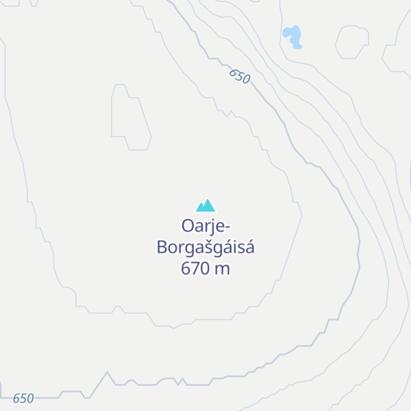 Map of Oarje-Borgašgáisá