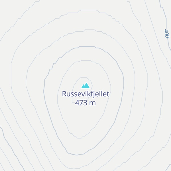 Map of Russevikfjellet