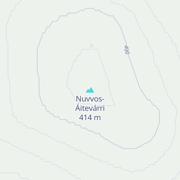 Map of Nuvvos-Áitevárri